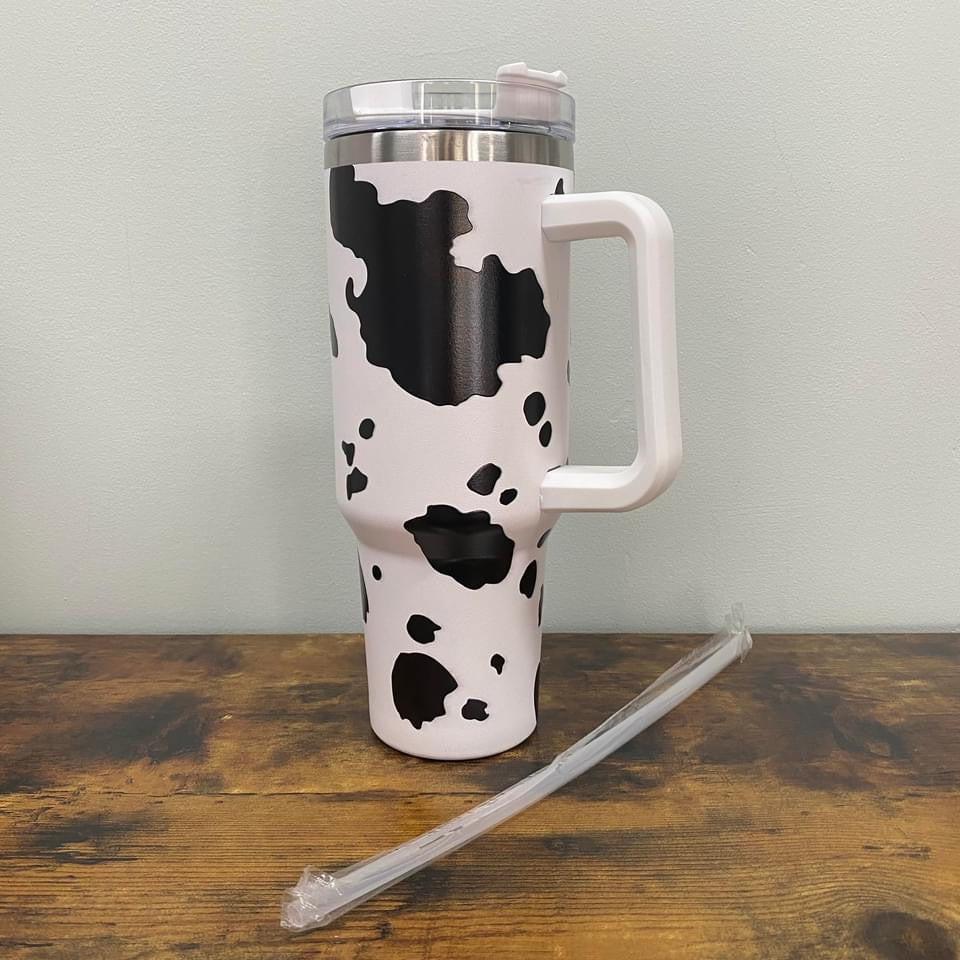 Tumbler - 40oz Black Cow