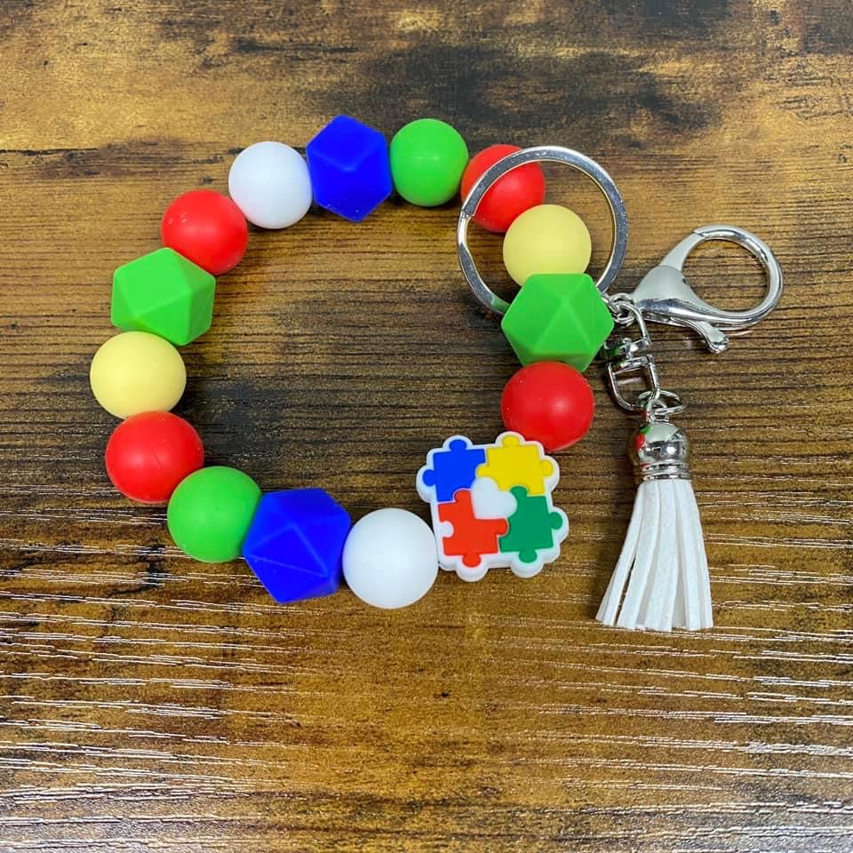Silicone Bracelet Keychain