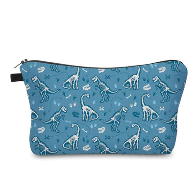 Mini Backpack, Pouch & Coin Purse Set - Dino Skeleton Blue