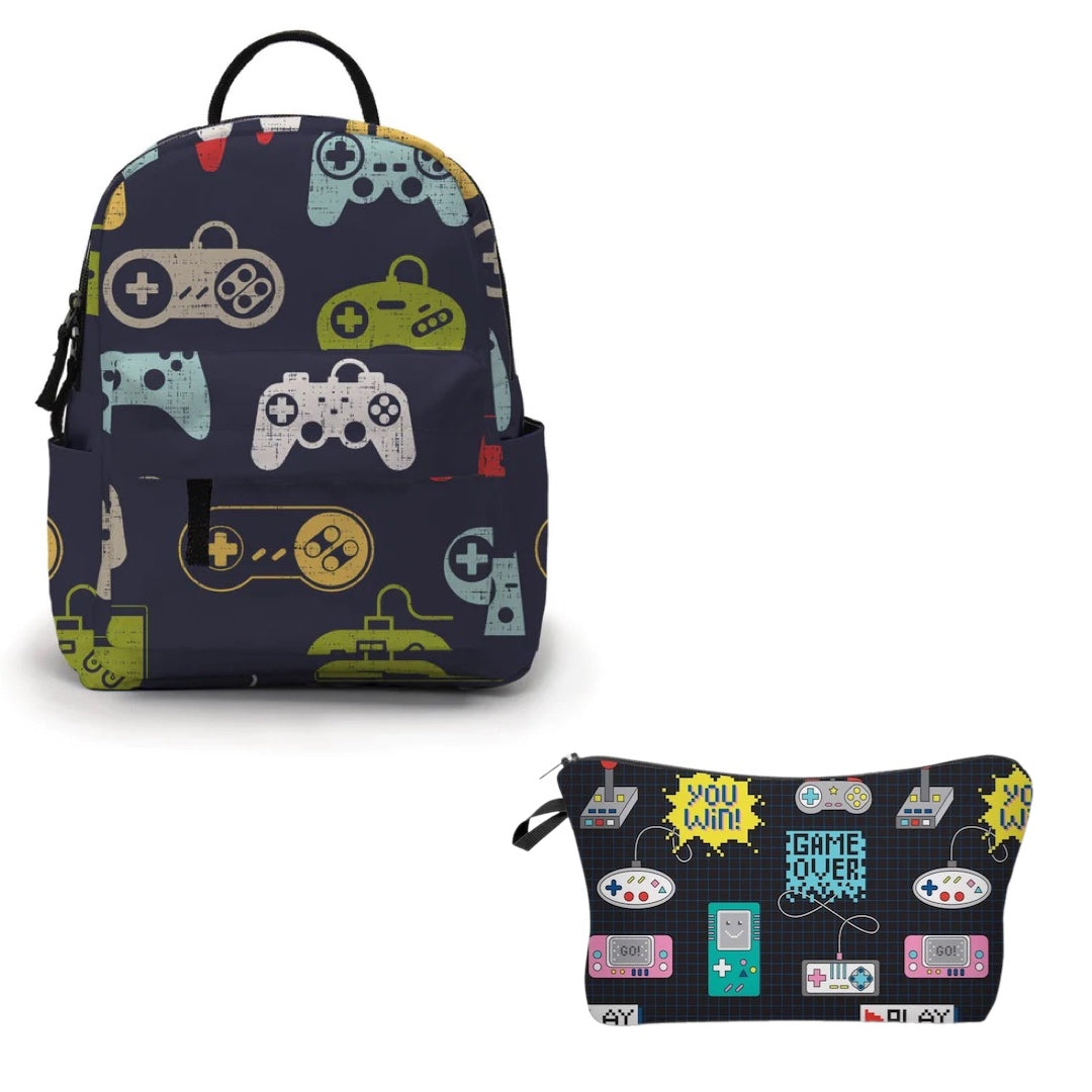 Mini Backpack & Pouch Set - Gamer