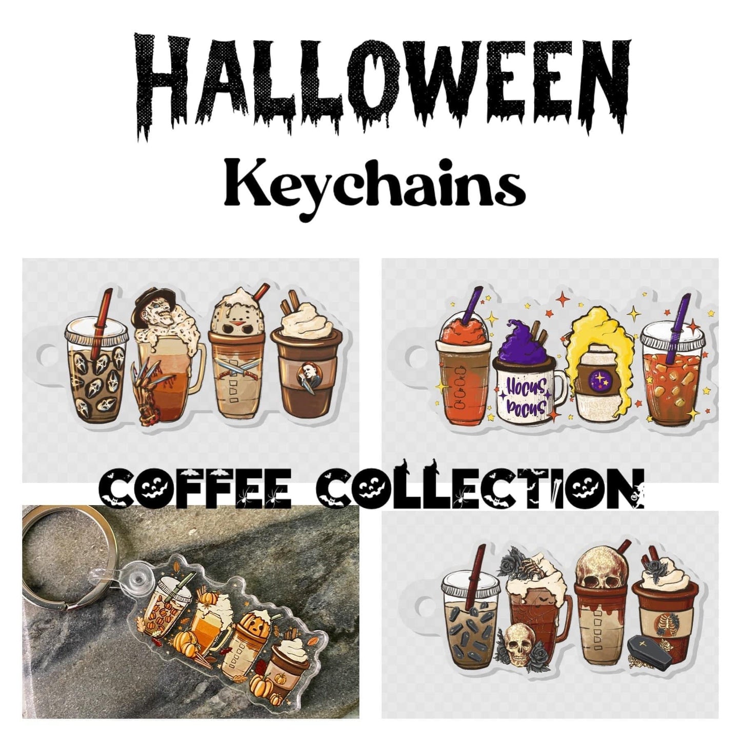 Key Chain - Halloween Coffee Collection