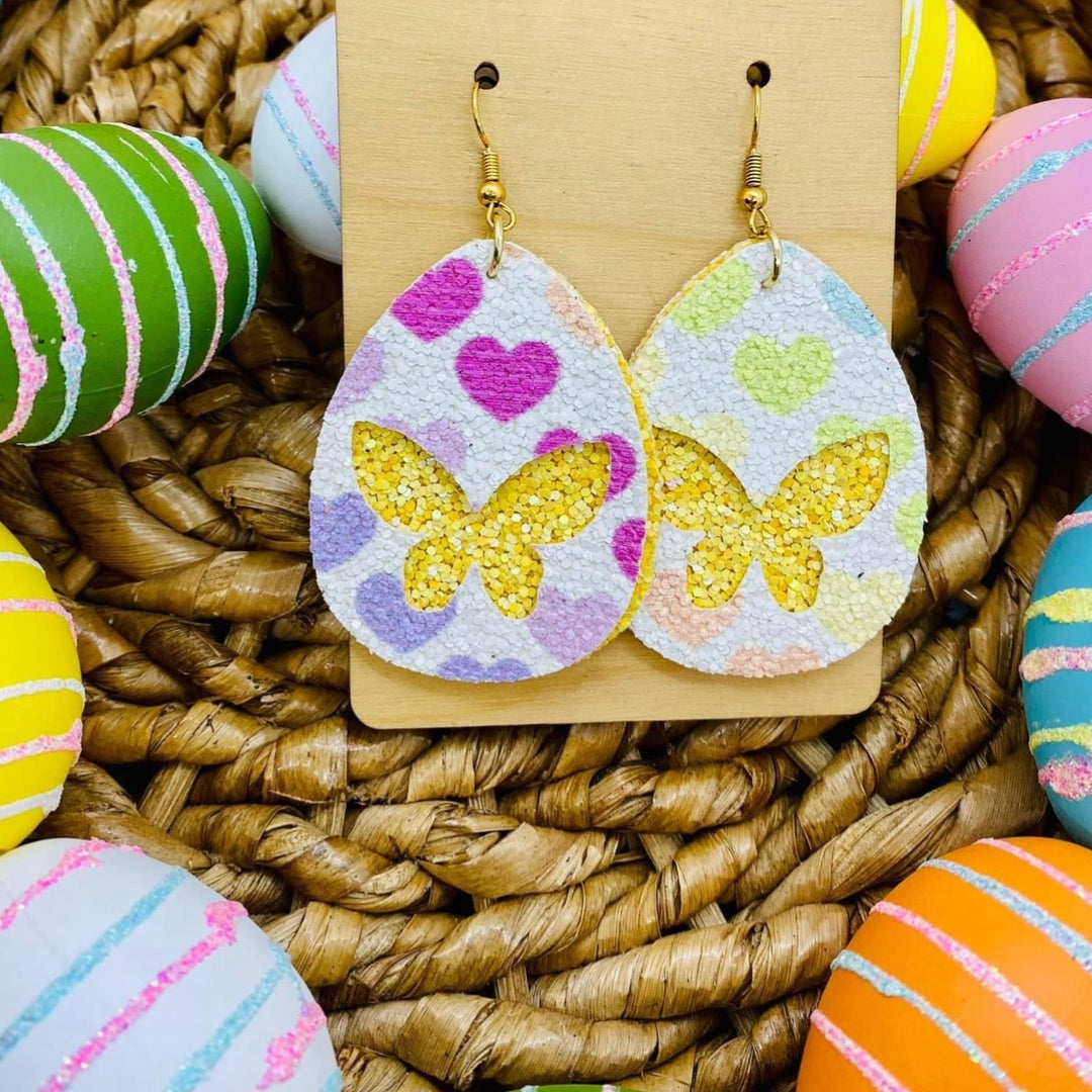 Earrings - Teardrop Butterfly