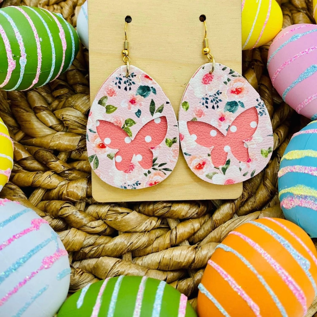 Earrings - Teardrop Butterfly