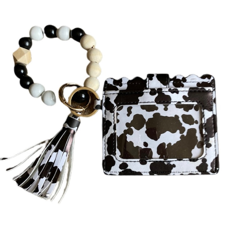 Silicone Beaded Wallet Wristlet