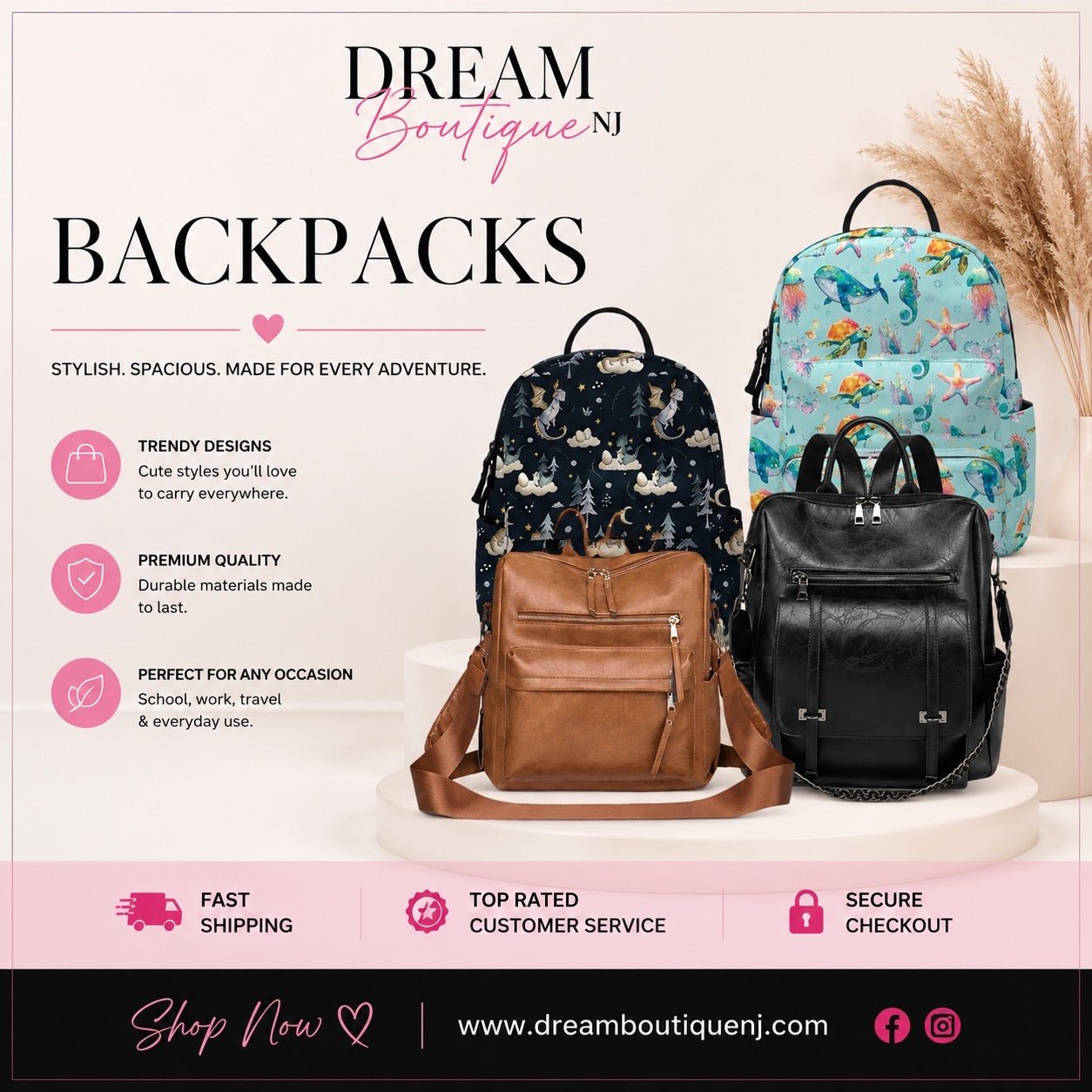 Backpacks - Mini, Brooke & More
