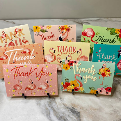 Greeting Card - Flamingo Thank You