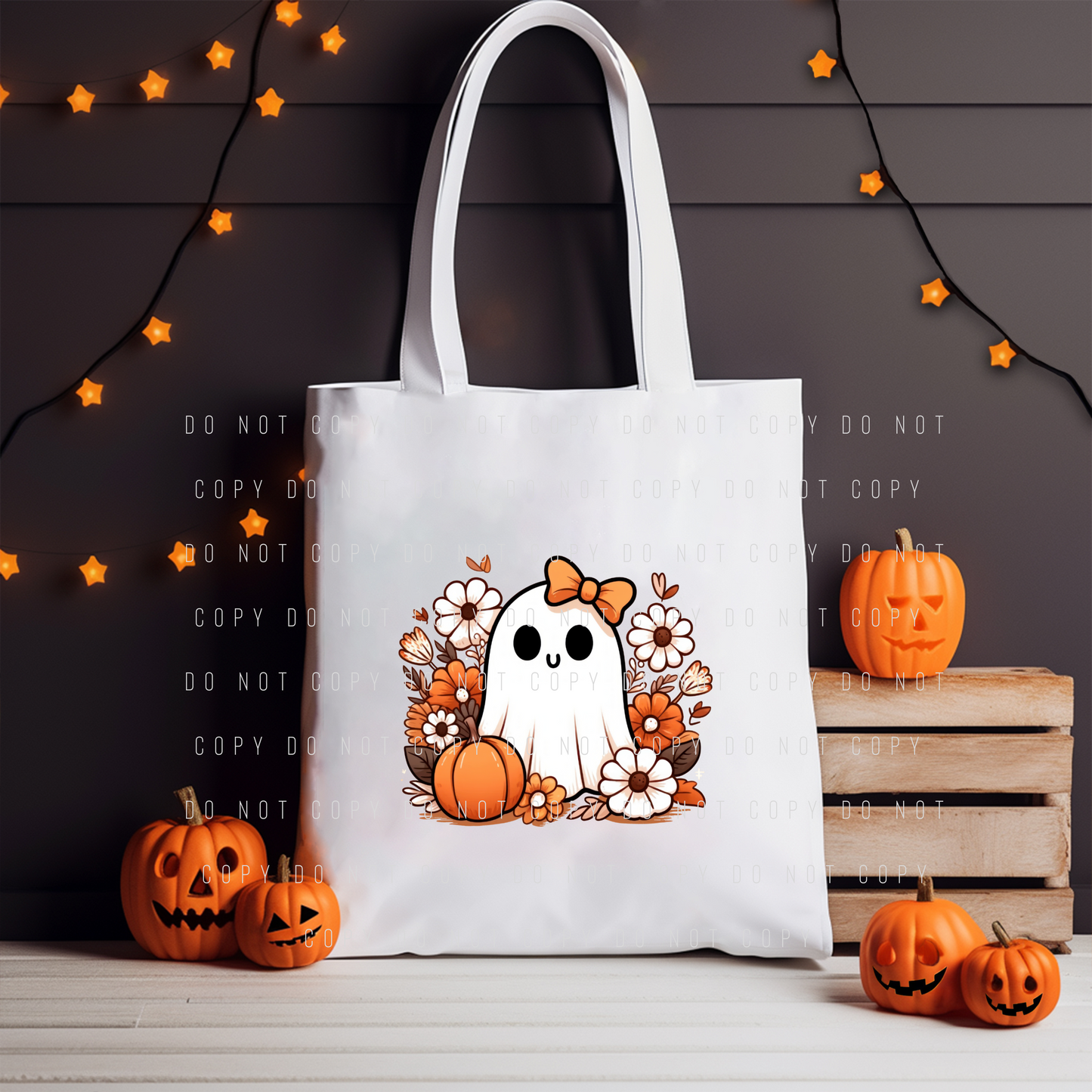 Tote Bag - Halloween - Cute Ghost