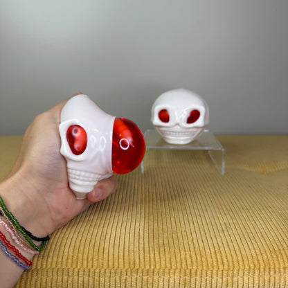 Squishy Toy - Halloween - Skull Head + Worms