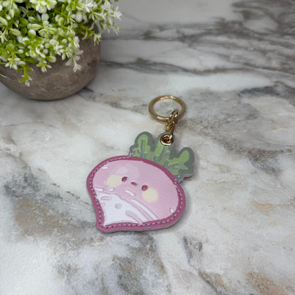 Keychain - Faux Leather Fruit