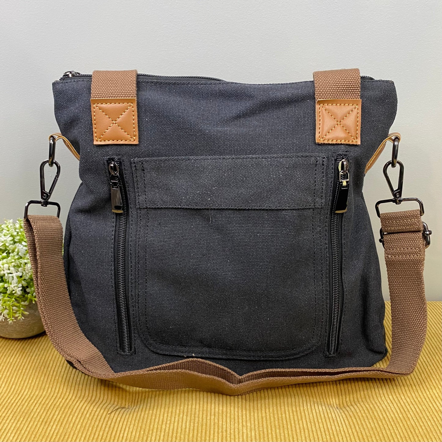 Mystery Stuffed Caitlin - Canvas Satchel
