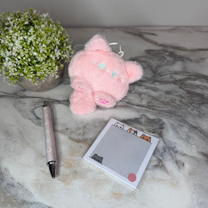 Bundled Set - Cat Pom, Sticky, & Pen