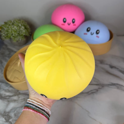 Squishy Toy - XL Jumbo Dumpling, Quick Squeeze Solid