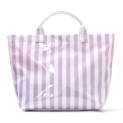 April Vinyl Tote Bag - Stripes