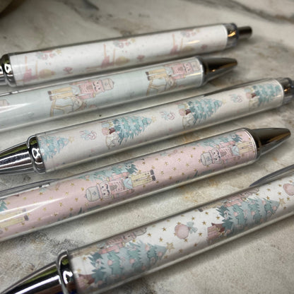 Pen - Clear Christmas Pastels