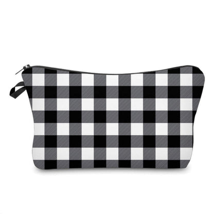 Pouch - Plaid Black White
