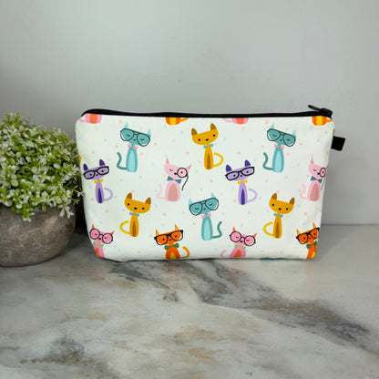 Pouch - Cats Nerdy Glasses