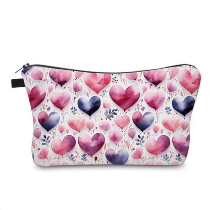 Pouch - Heart, Watercolor