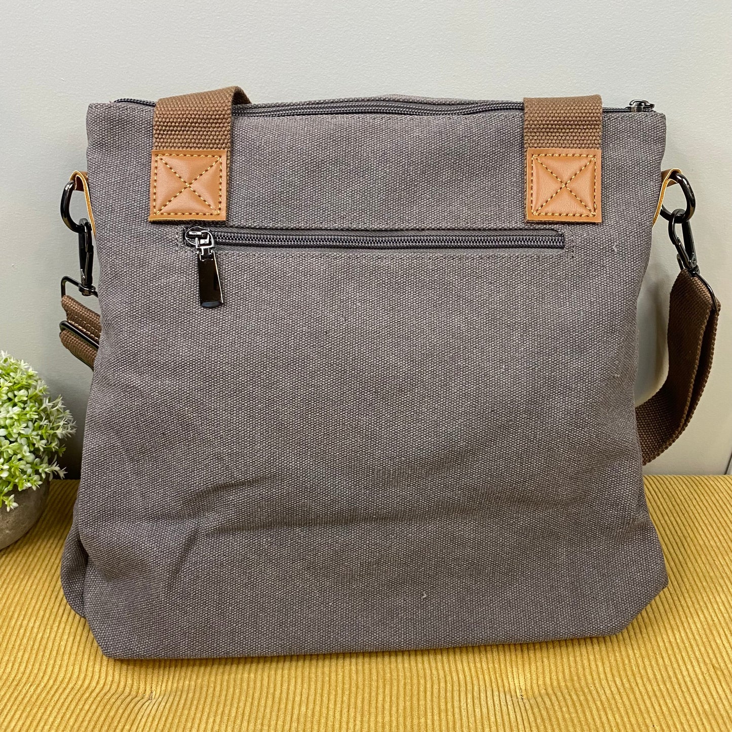 Mystery Stuffed Caitlin - Canvas Satchel