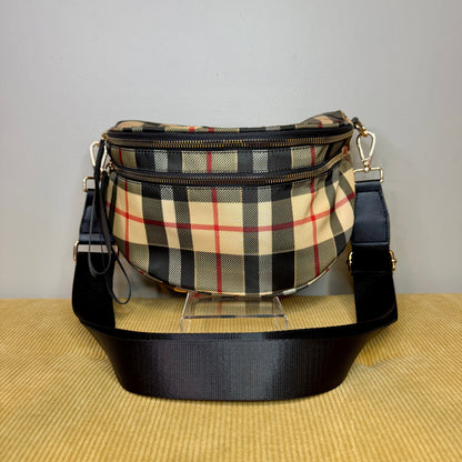 The Roni Nylon Crossbody - Famous Plaid