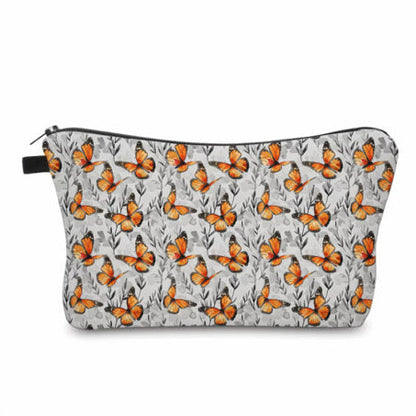 Pouch - Butterfly Grey Orange