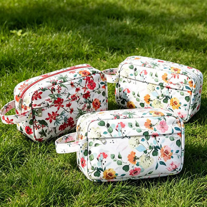 Rectangle Zip Pouch - Floral - PREORDER