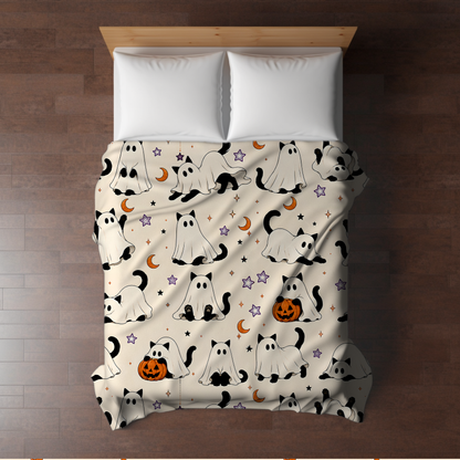 Blanket Halloween #4 - Ghost Cats - PREORDER ends 7/25