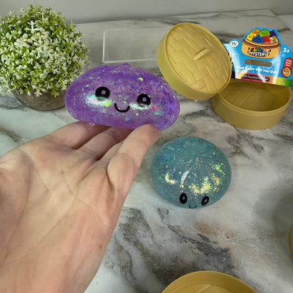 Squishy Toy - Viral Dumpling, Glitter Mix - PREORDER