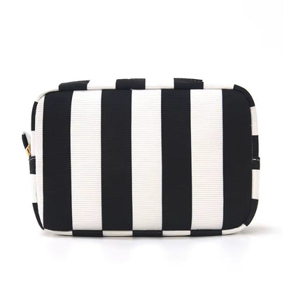 Canvas Stripe Travel Pouch