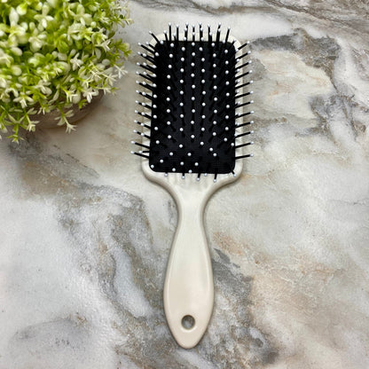 Hair Brush - Black Floral