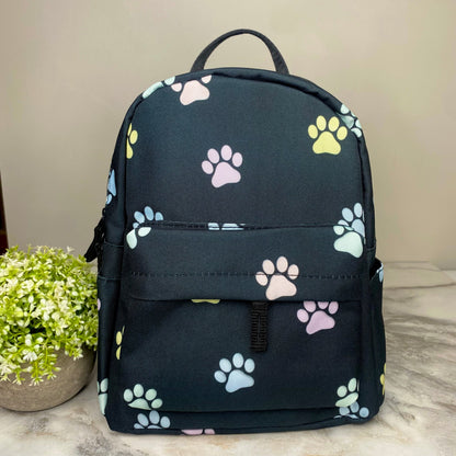 Mini Backpack - Pastel Paw Print