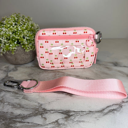Rue - Nylon Wristlet Wallet - Pink Cherry