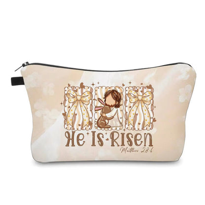 Pouch - Religious, He Is Risen Beige