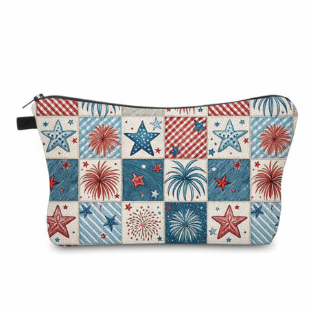 Pouch - America, Star Squares