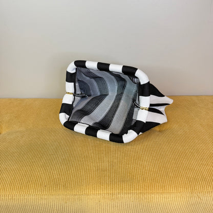 Emma Travel Clutch - Stripes + Chevron