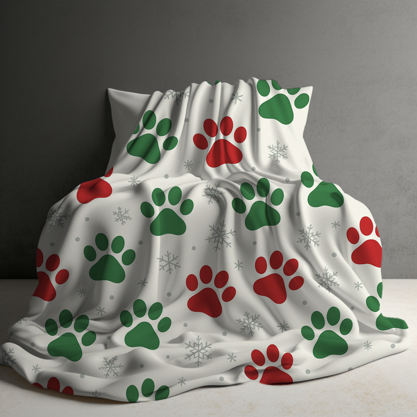Blanket - Christmas - Red Green Paw