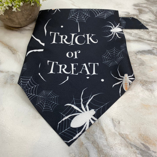 Dog Bandana - Halloween - Spider Web Trick or Treat