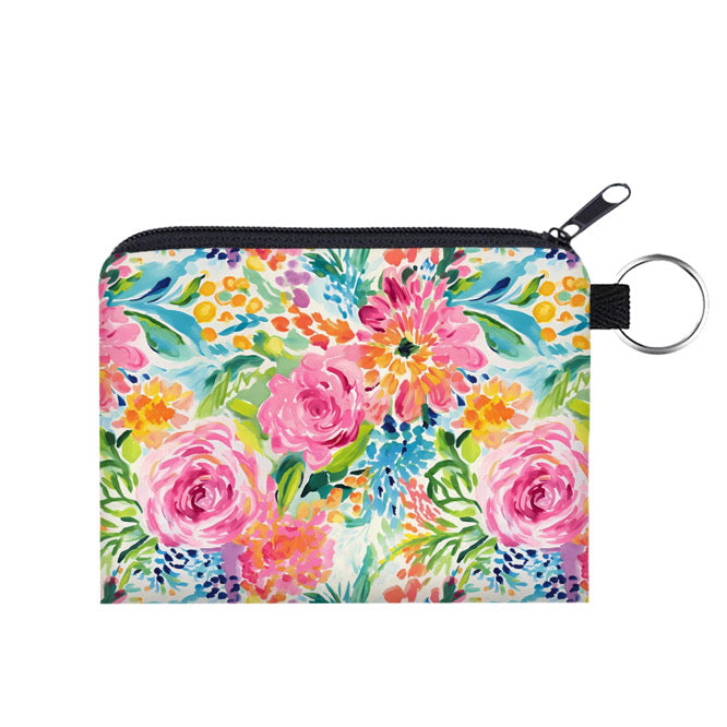 Mini Pouch - Floral Watercolors