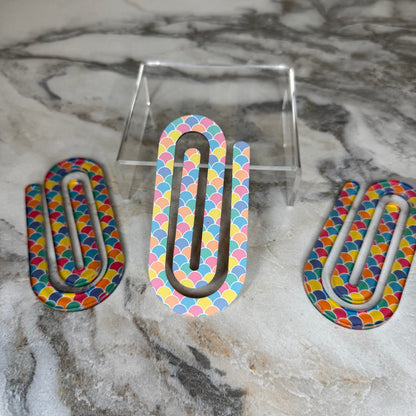 Jumbo Paperclip - Mermaid Rainbow