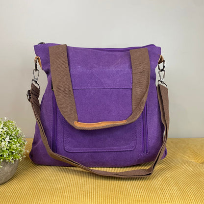 Mystery Stuffed Caitlin - Canvas Satchel