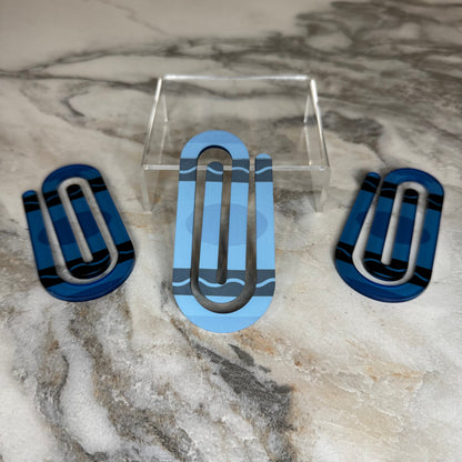 Jumbo Paperclip - Blue Crayon