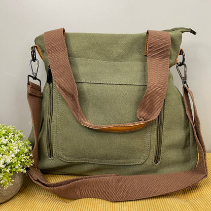 Mystery Stuffed Caitlin - Canvas Satchel