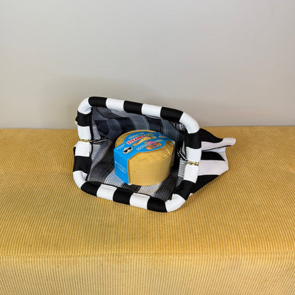 Emma Travel Clutch - Stripes + Chevron