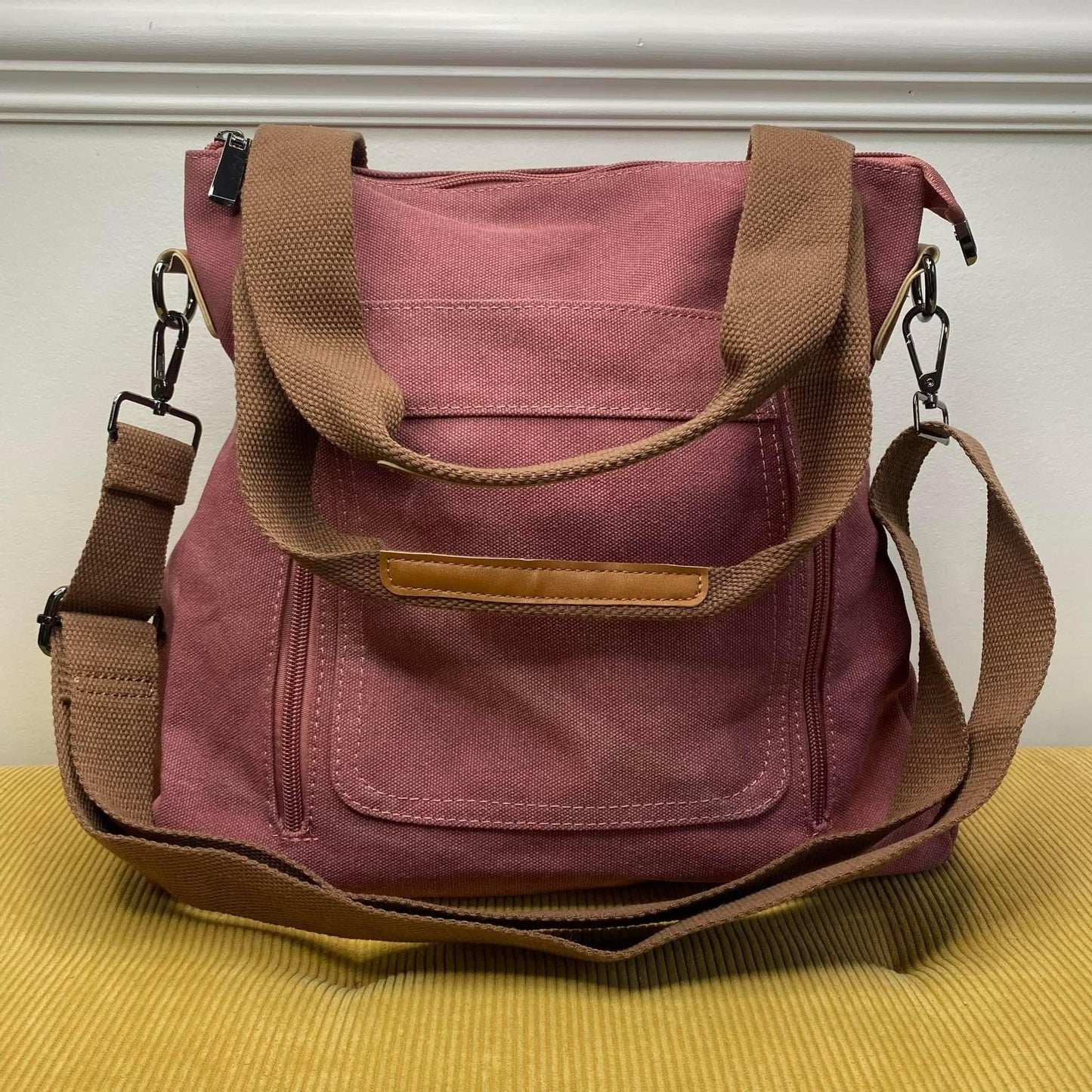 Mystery Stuffed Caitlin - Canvas Satchel