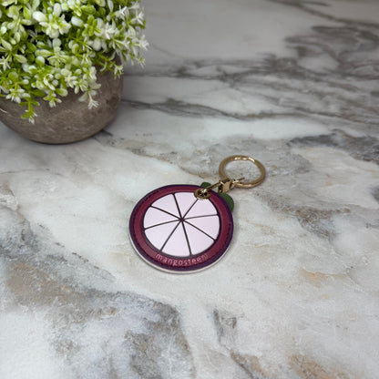 Keychain - Faux Leather Fruit