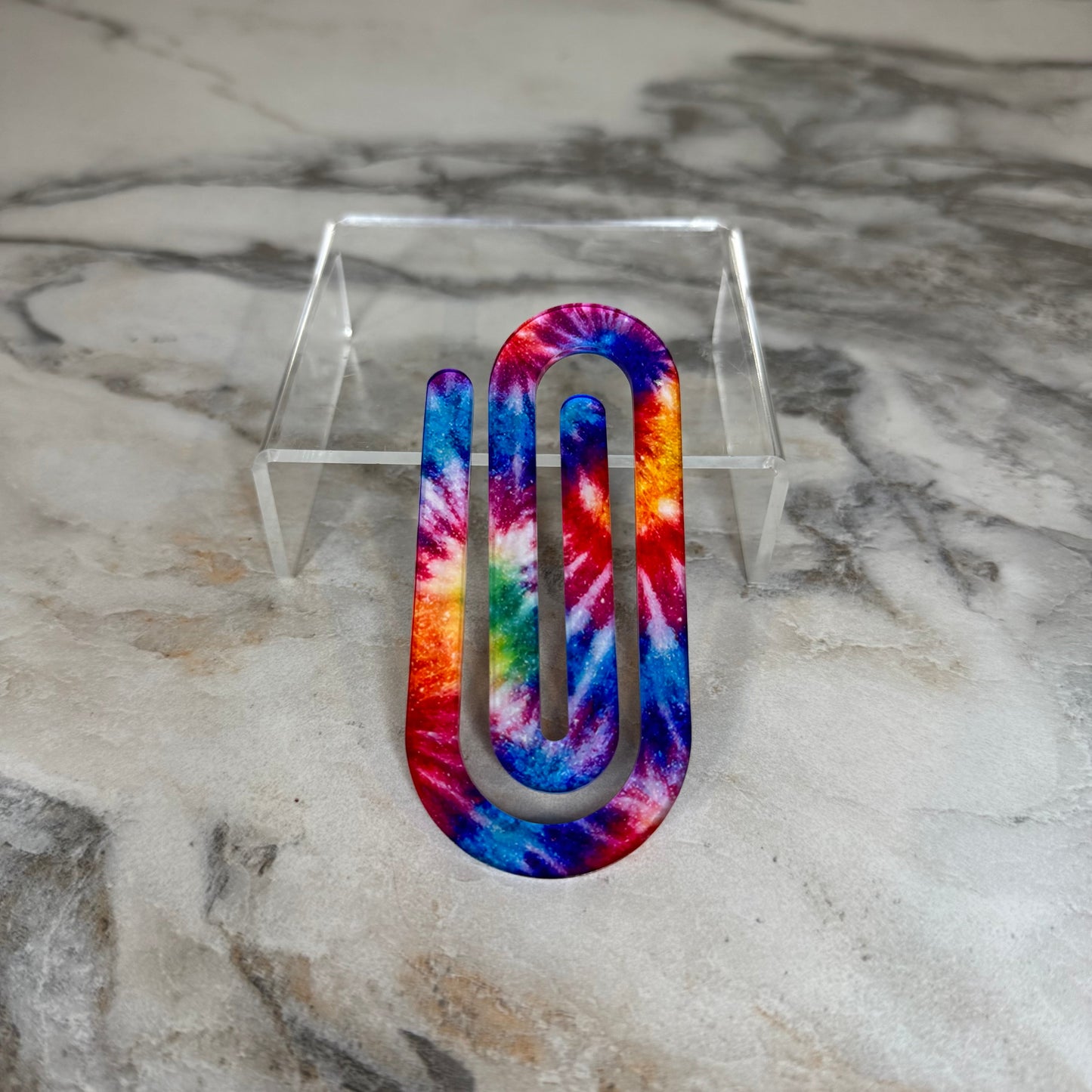 Jumbo Paperclip - Glitter Tie Dye