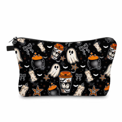 Pouch - Halloween Fall - Orange Ghost Coffee