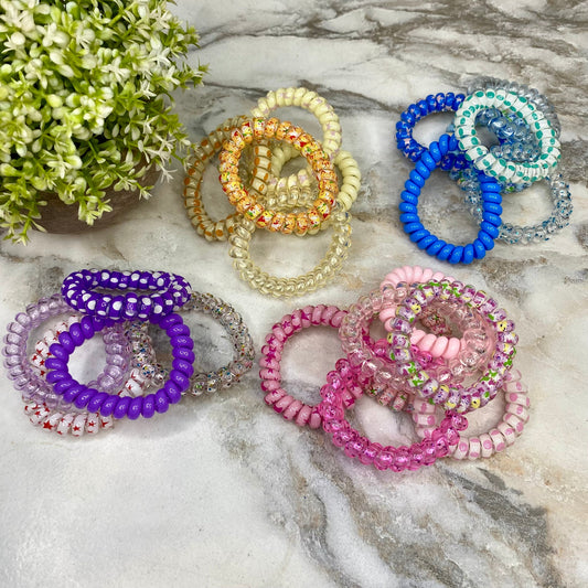 Spiral Coil Hair Tie - Colors