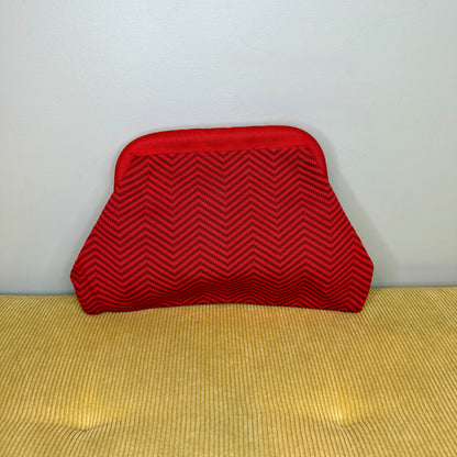 Emma Travel Clutch - Stripes + Chevron
