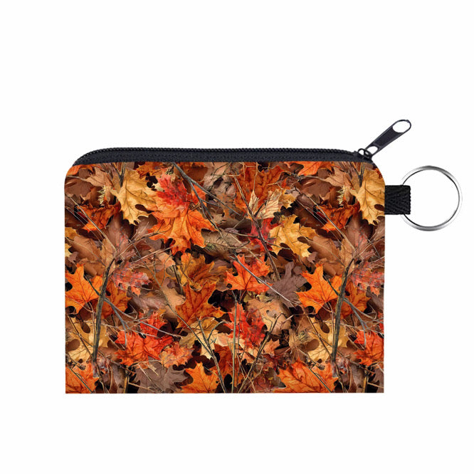 Mini Pouch - Camo Leaves Orange