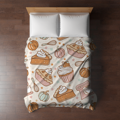 Blanket - Halloween - Fall Cake Pie Baking